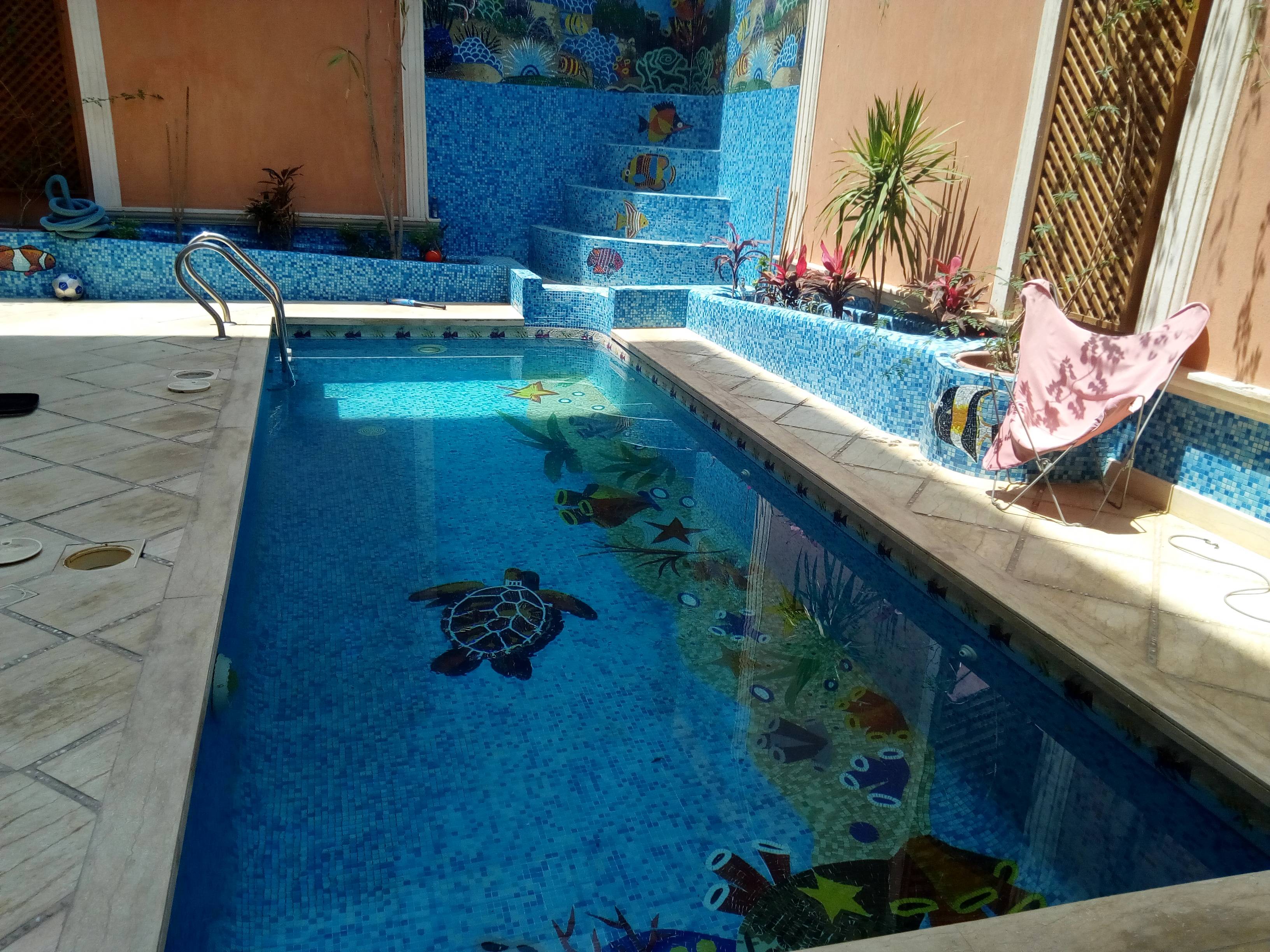 Swimming pool Askimr private villa first assembly